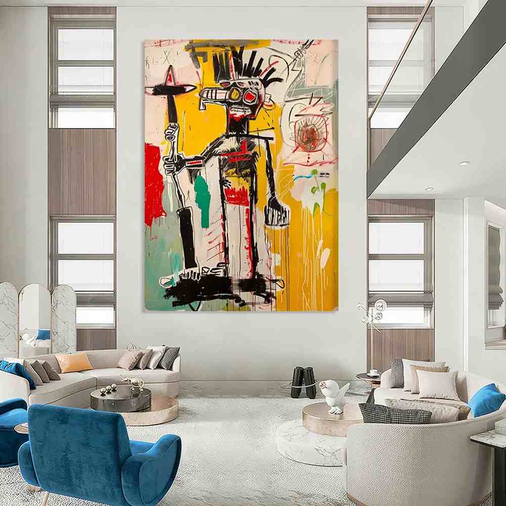 Figure Hand-painted Giant Abstract Wall Art for Office W9BB8